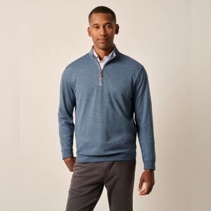 Johnnie-O Quarter Zip Performance Pullover – Slate Blue, Size M